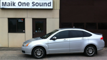 2011 Ford Focus with professional window tint in North Bay